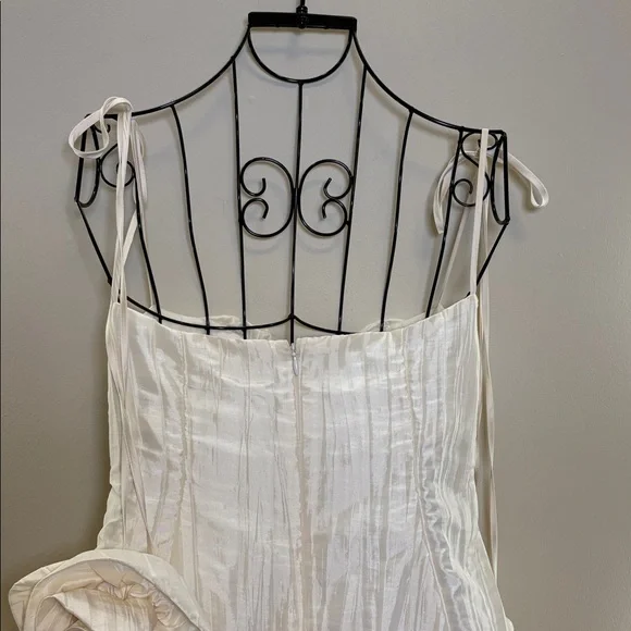 💚For Love And Lemons Women’s Kali White Ivory Mini Dress, Size XS - Picture 4 of 13